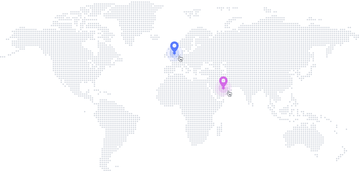 Global presence and locations map